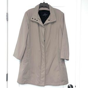 London Fog khaki mid leg coat women’s XL